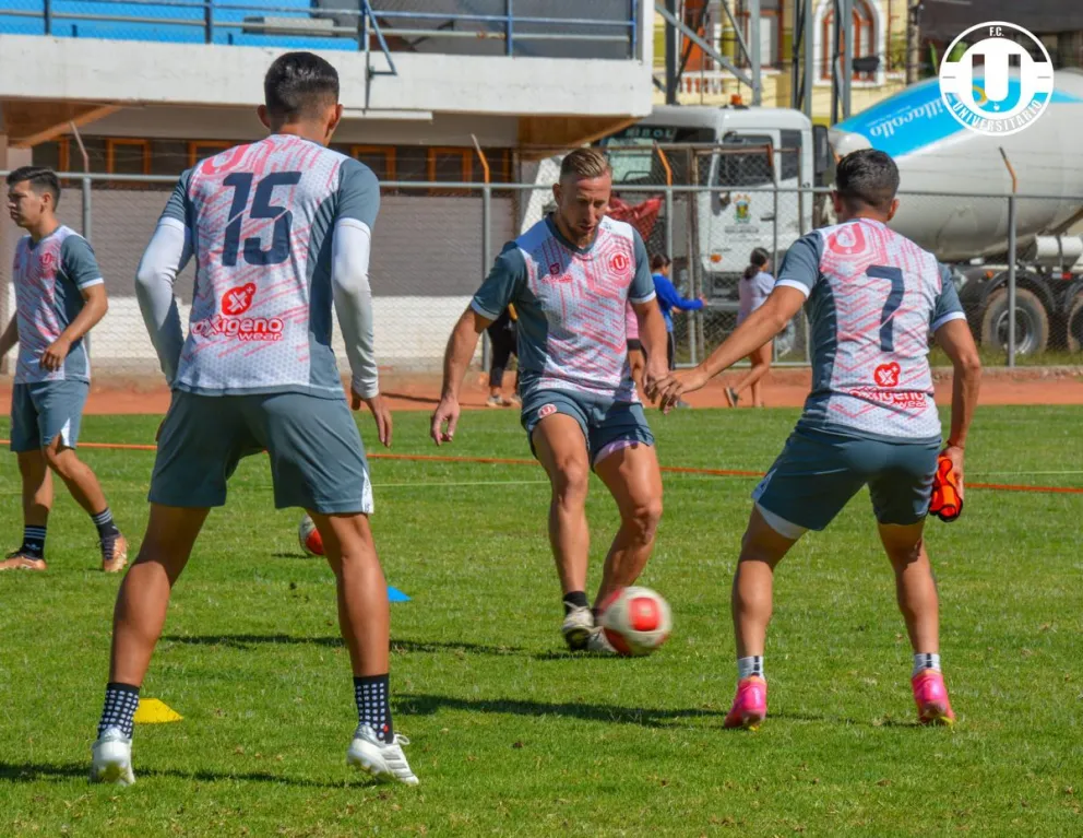 Entrenamiento del club valluno. Foto: Universitario de Vinto.