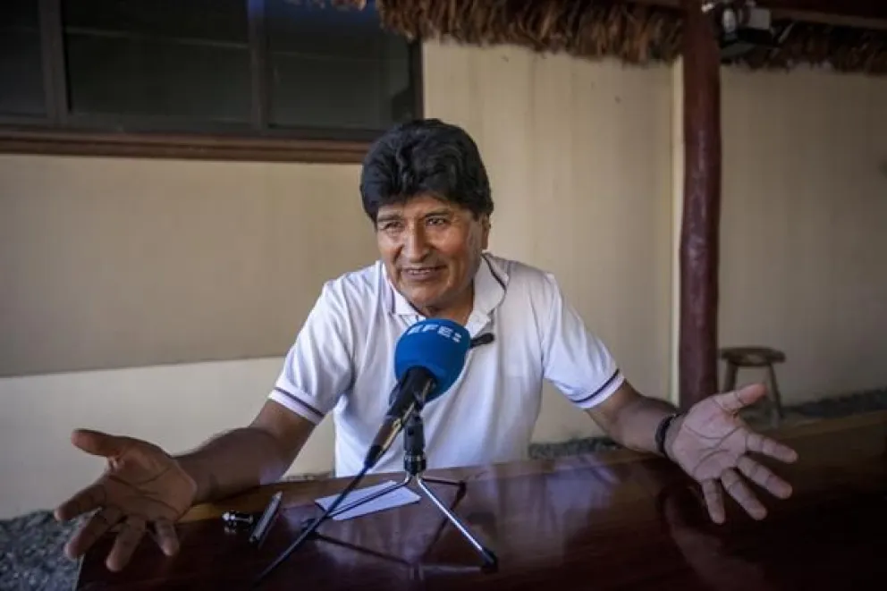 Morales, en entrevista. Foto: EFE 