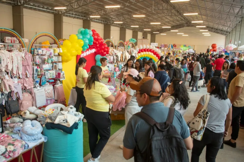 Un día de la Expobebé en la ciudad de La Paz, que contó con gran asistencia de personas. Foto: Expobebé