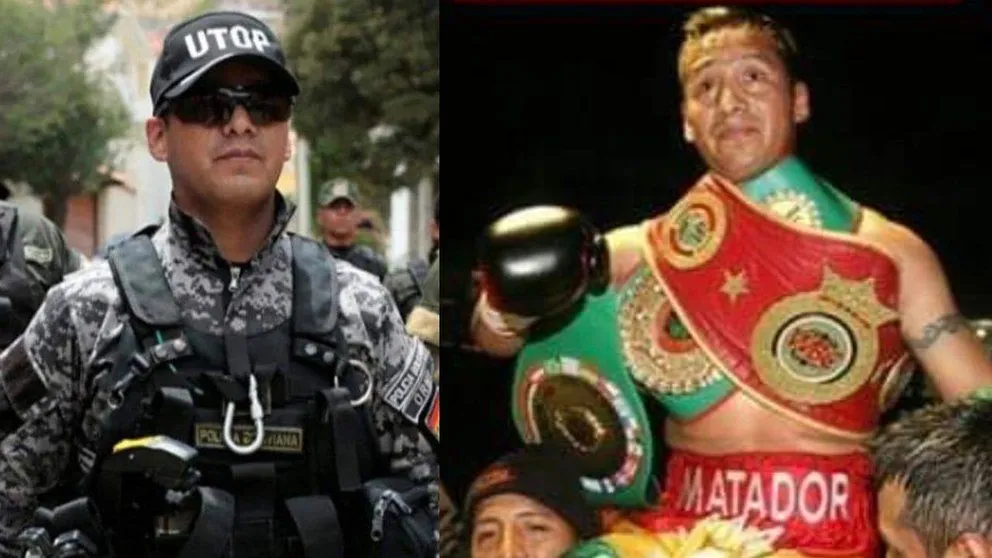 Franklin el Matador Mamani, expolicía y boxeador boliviano.  Foto: Opinión