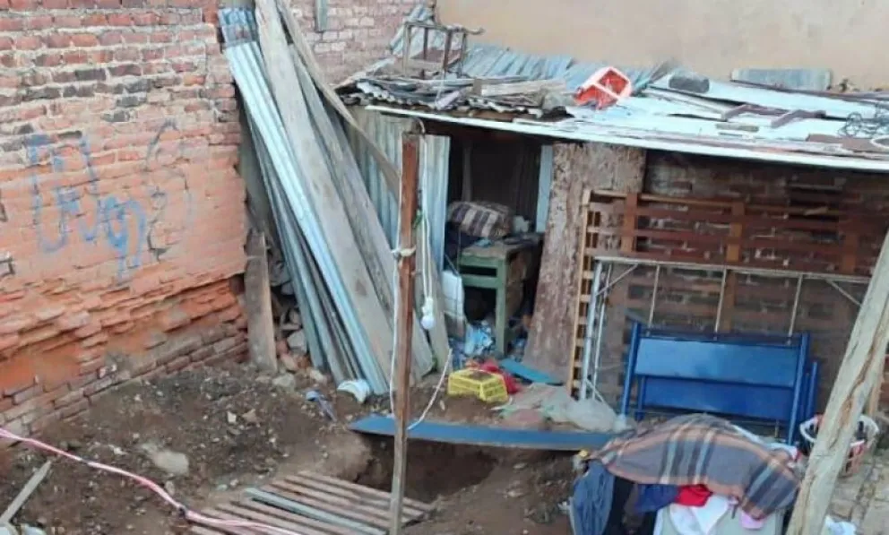 Lugar donde fue hallado el cuerpo de Eulogio Luna, un domicilio en la ciudad de Cochabamba. Foto: NotiBolivia.