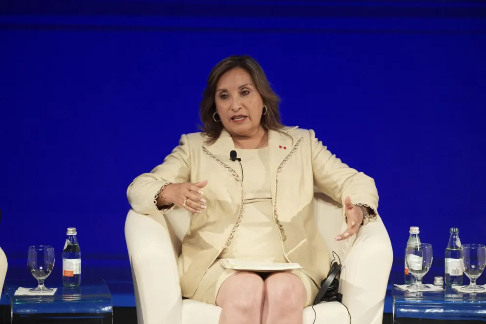 La presidenta de Perú, Dina Boluarte, en una fotografía de archivo. Foto: EFE