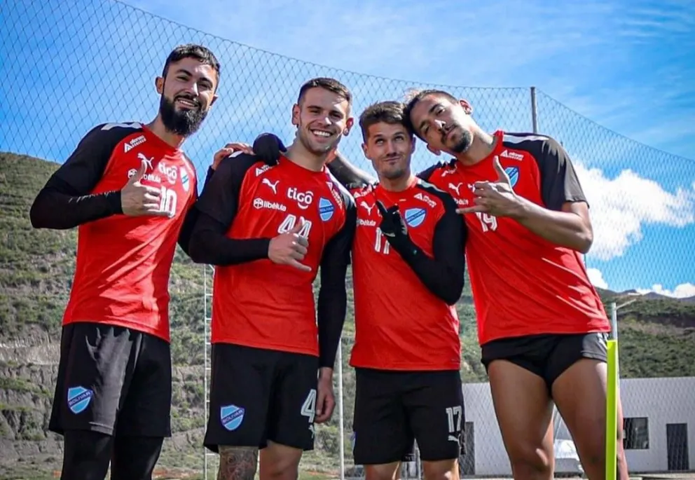 Sávio (izq.), Orihuela, Rodríguez y Da Costa. Foto: Club Bolívar.