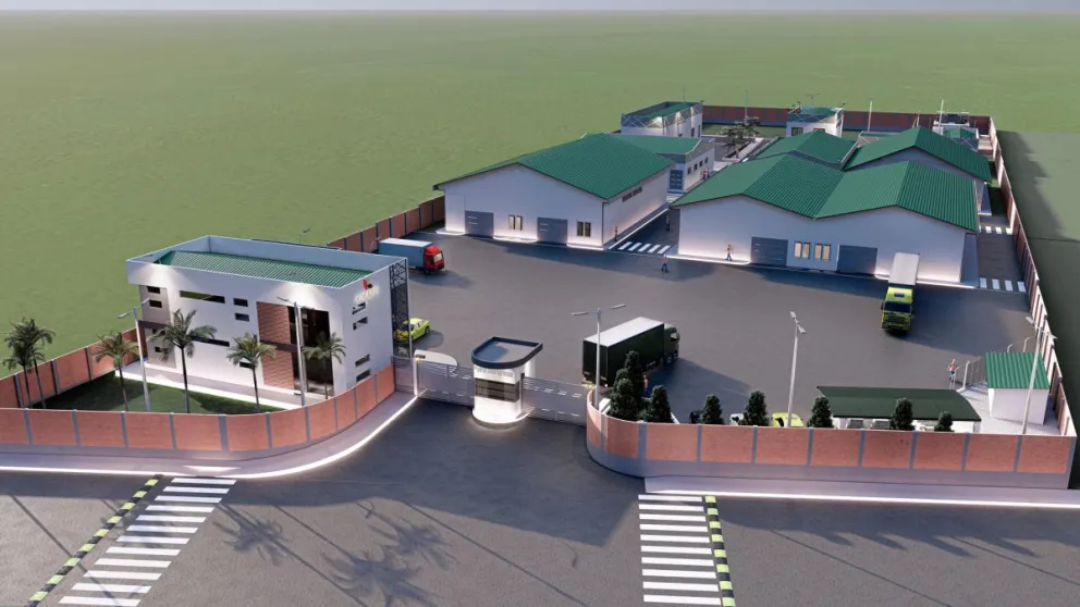 Maqueta digital de la planta de Kokabol Foto: ABI