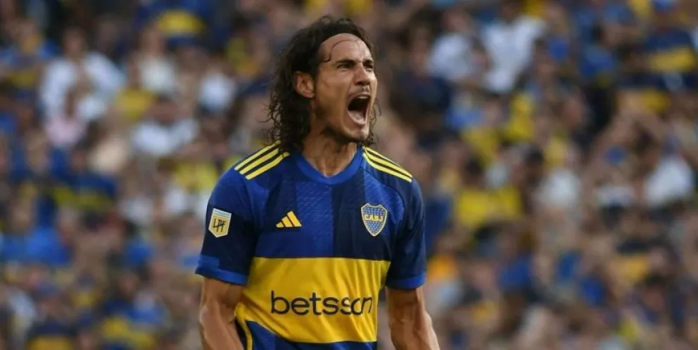 El uruguayo Edinson Cavani está lesionado y no viajará a Potosí. Foto Boca Juniors