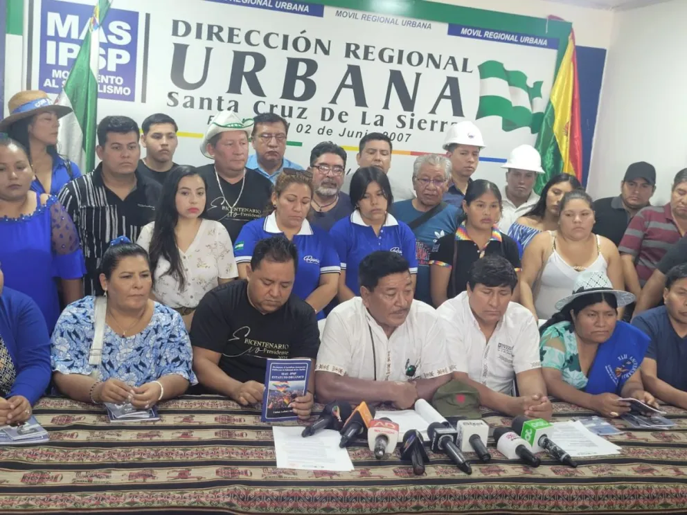 Gerardo García en un anterior pronunciamiento sobre el congreso del MAS. Foto: @reddtvoficial