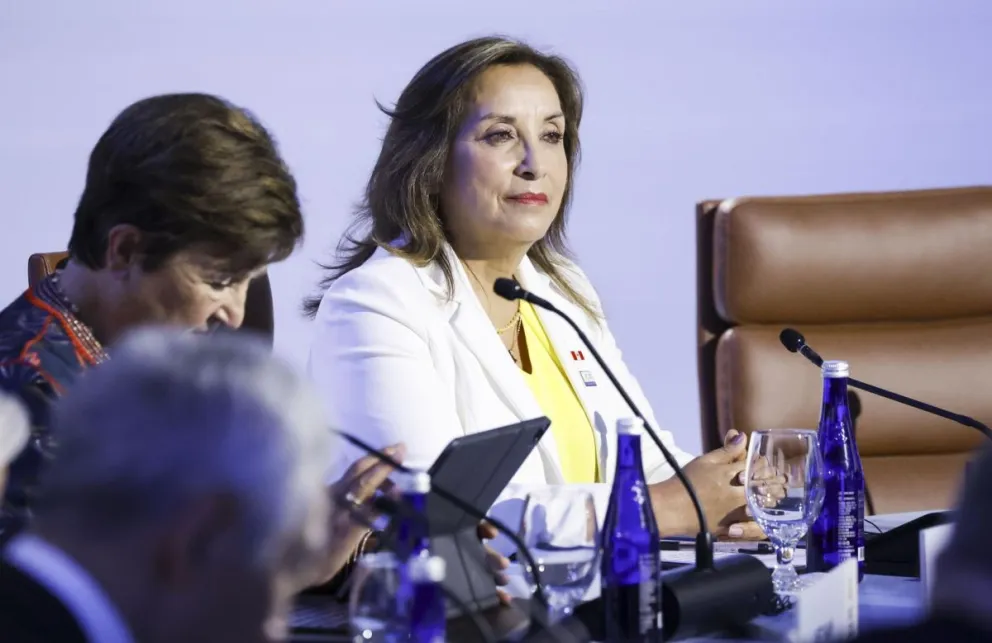Foto de archivo de la presidenta de Perú Dina Boluarte.  Foto: EFE