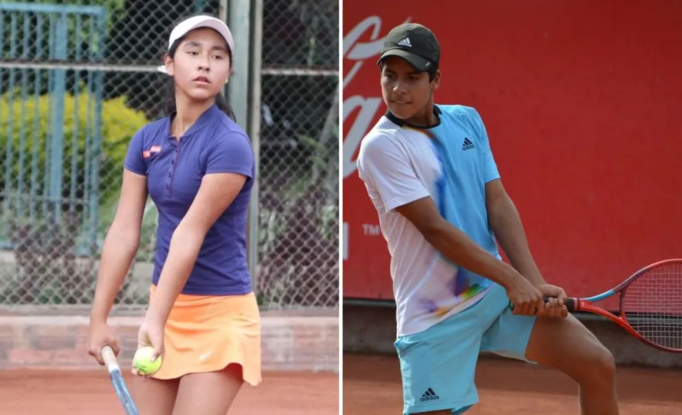 Sumoya (izq.) y Bejarano son los representantes nacionales en el Roland Garros Junior Series. Fotos: FBT.