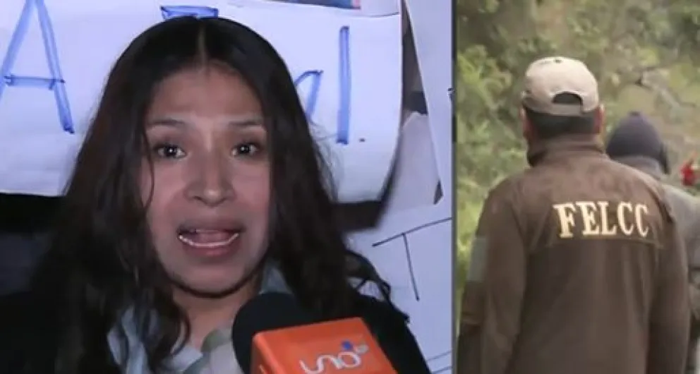 Marilín, la prima hermana de Odalis, declara a la prensa. Foto: Captura