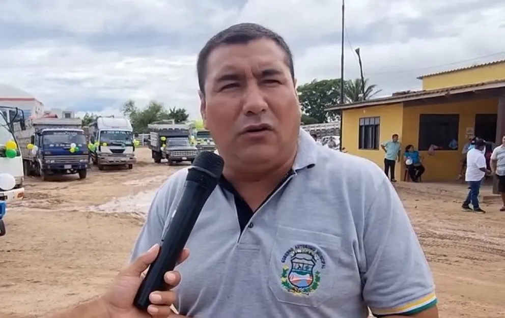 Ediberto Cuellar, alcalde del municipio de El Torno, departamento de Santa Cruz. Foto. Alcaldía de el Torno.