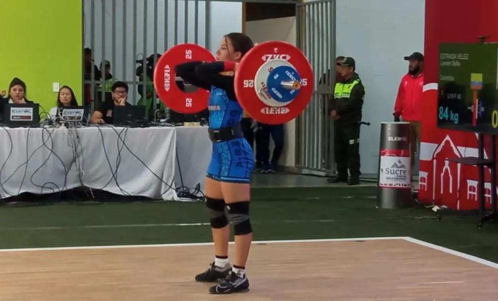 Estrada en plena competencia de su categoría. Foto: Sucre 2024.