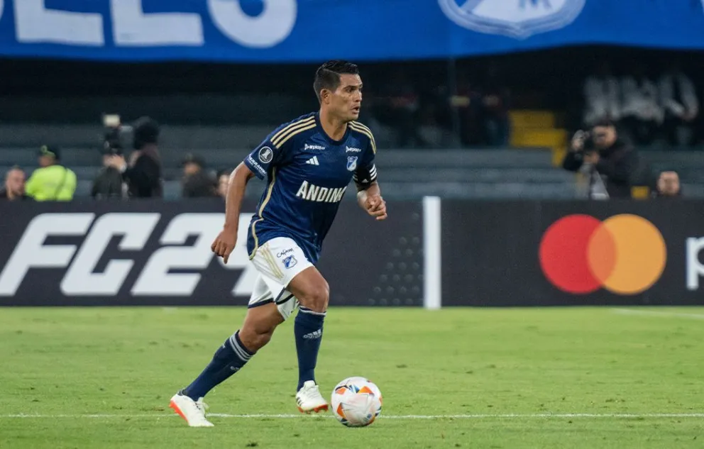 Mackalister Silva es uno de los cinco ausentes para enfrentar a Bolívar. Foto: Millonarios FC.