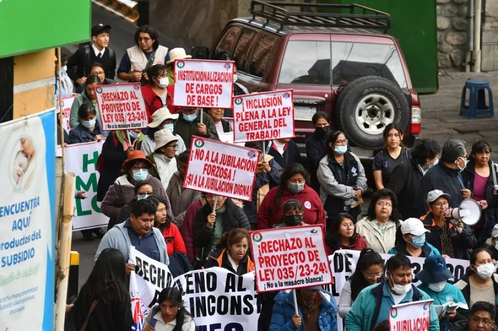 Los médicos ingresarán en paro de 72 horas desde mañana, en rechazo a la jubilación forzosa. Foto: APG