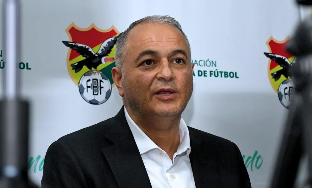 Fernando Costa, presidente de la federación Boliviana de Fútbol (FBF). Foto: Visión 360
