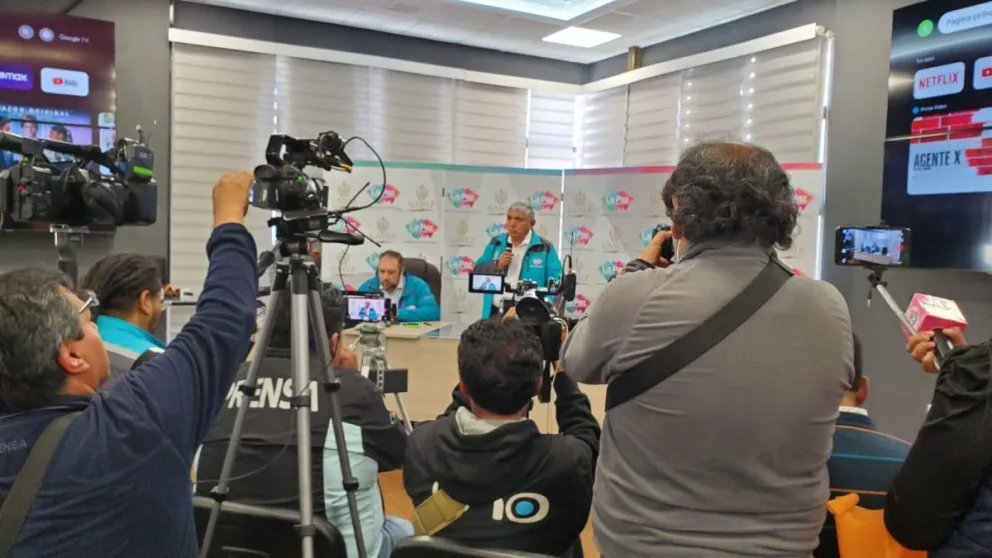 El alcalde Arias en la presentación del plan. Foto: Prensa Alcaldía