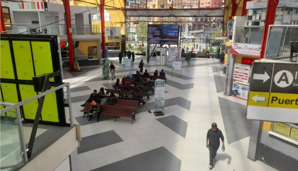 La terminal de La Paz. Foto: Facebook Terminal de Buses La Paz
