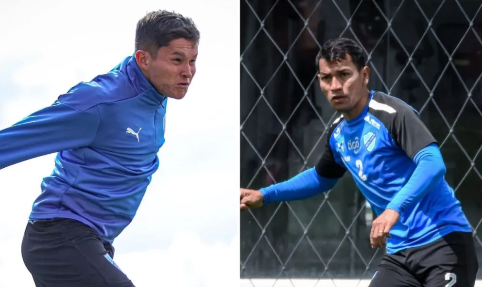 Paz (izq.) y Jesús Sagredo en plena práctica celeste. Fotos: Club Bolívar.