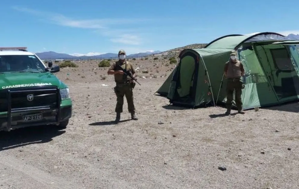 Carabineros de Chile realizan control en la frontera. Foto: Captura (referencial)