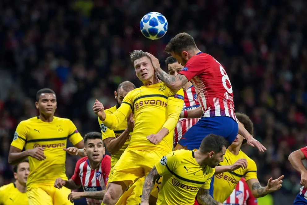 Imagen del Atlético de Madrid-Dortmund del 6 de noviembre de 2018 en el Metropolitano. Foto: EFE
