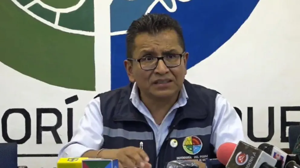 El Defensor del Pueblo, Pedro Callisaya Aro. Foto: Captura de video