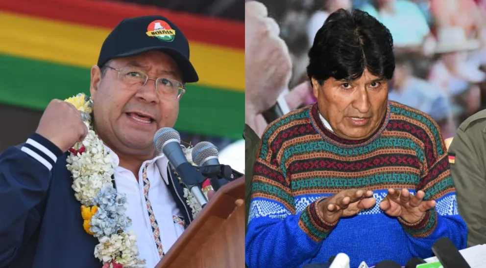 Luis Arce Catacora y Evo Morales