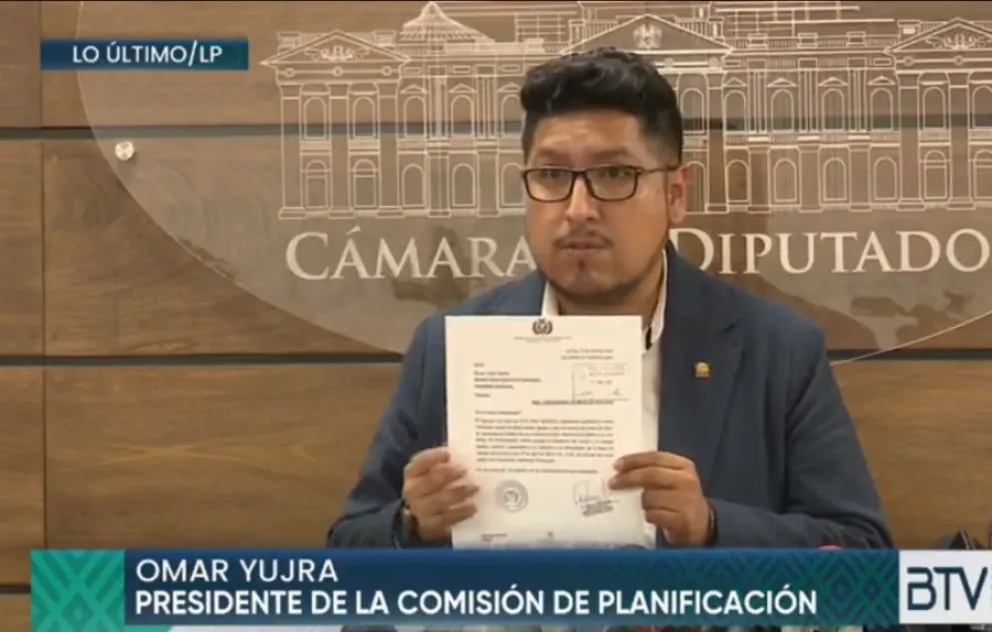 El diputado y presidente de la Comisión de Planificación de Diputados, Omar Yujra. Foto: ABI