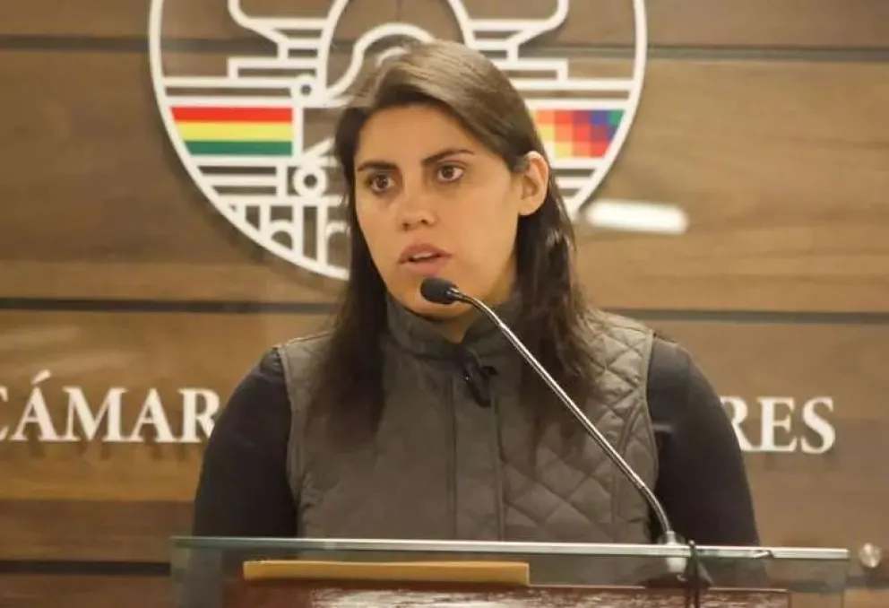 La senadora por Comunidad Ciudadana Andrea Barrientos. Foto: CC