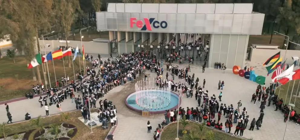 El ingreso a la Feria Exposición de Cochabamba. / Foto: Captura video, Fexco