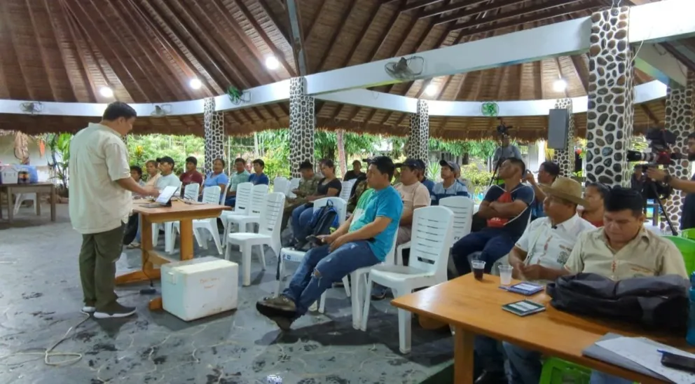 El primer encuentro de pescadores del río Beni. / Foto: Consejo indígena del pueblo Tacana. 