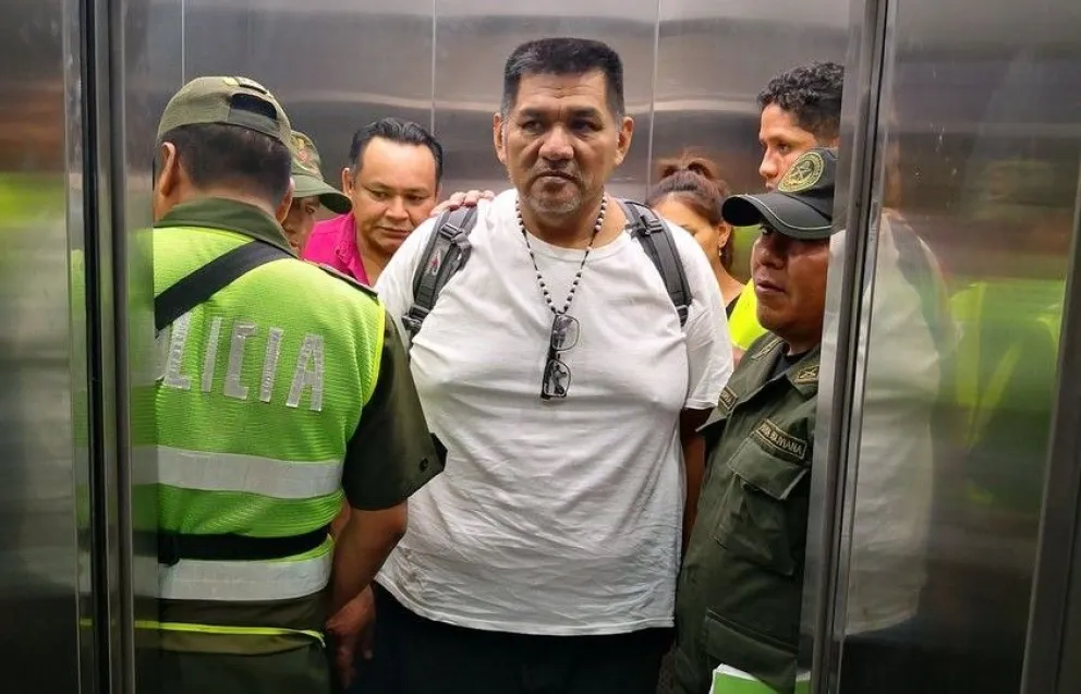 Juan Carlos Guedes en noviembre de 2018, cuando estaba privado de libertad. Foto: Facebook de Alejandra Serrate 