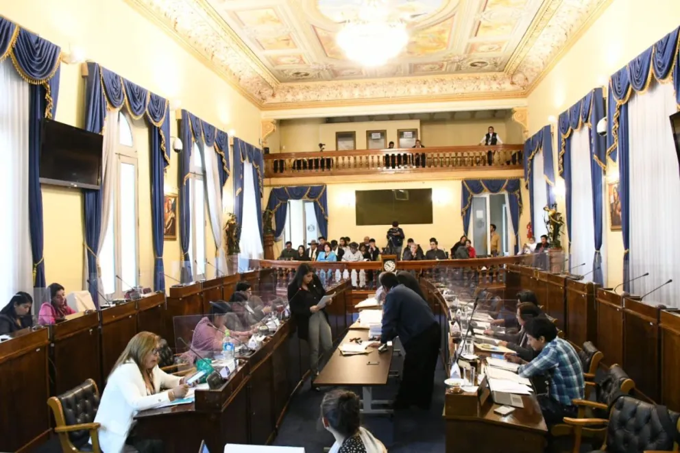 12 acciones de amparo paralizaron la preselección de candidatos, llevada a cabo en la ALP. Foto: Senado Bolivia