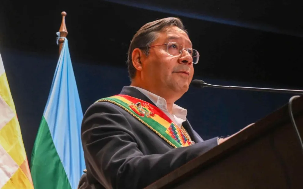 El presidente Luis Arce en una presentación anterior. Foto: APG