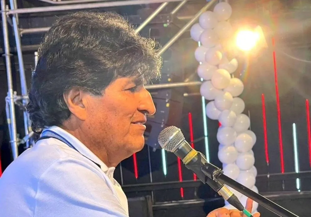  Evo Morales, en una actividad. Foto: Facebook del MAS