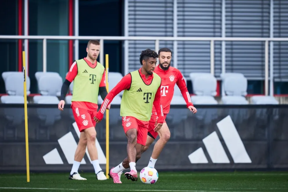 Futbolistas del conjunto alemán en una práctica. Foto: Bayern de Múnich.