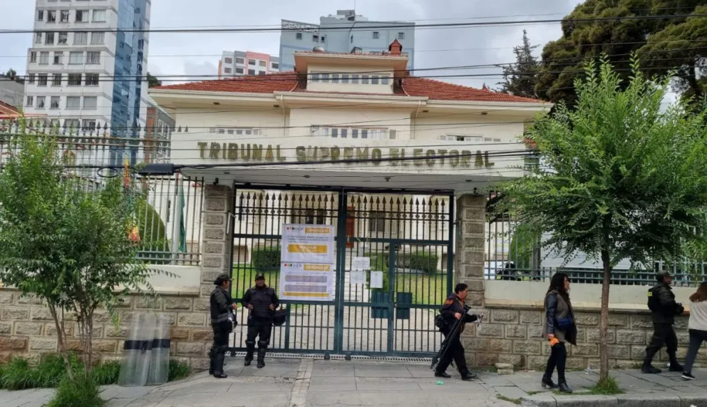 La sede del TSE en La Paz. Foto: Archivo digital