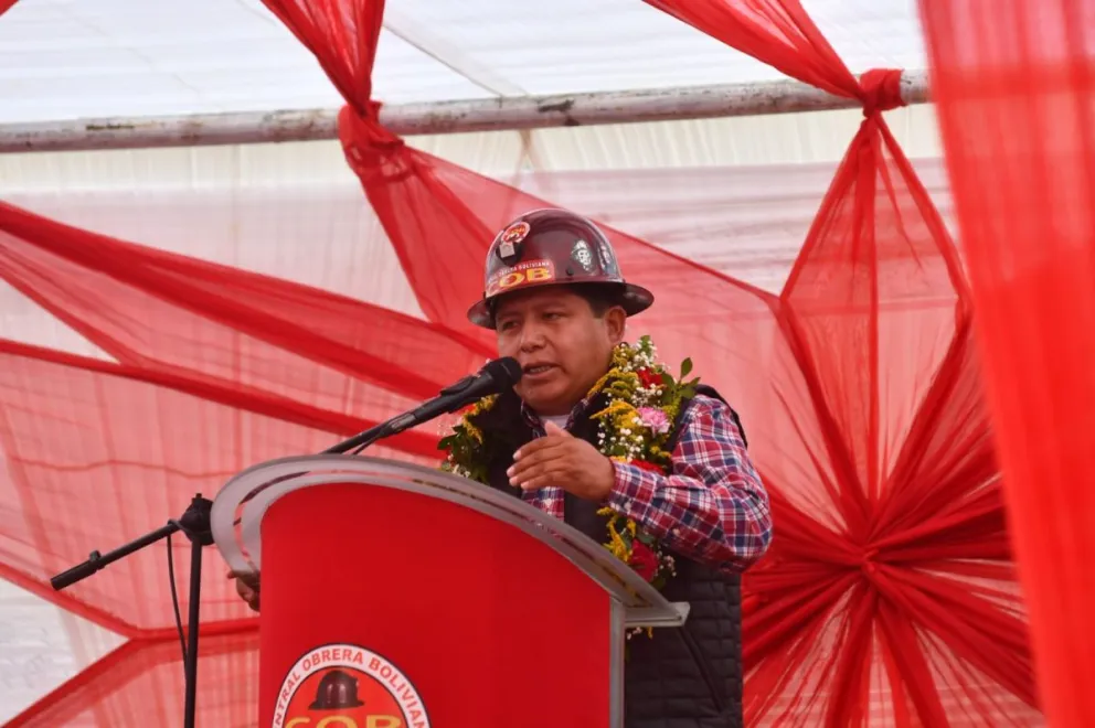 El dirigente de la COB, Juan Carlos Huarachi. Foto: Facebook. 