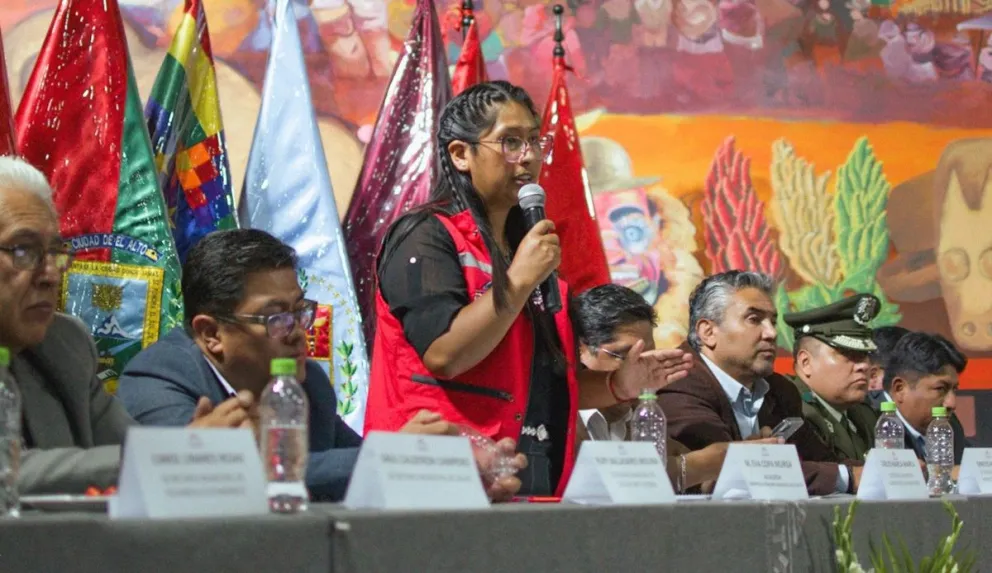 Eva Copa, alcaldesa de El Alto. Foto: Facebook de la autoridad