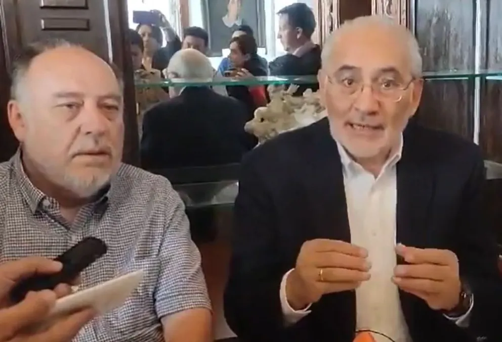 El senador Seoane y Mesa en su declaración de este viernes. Foto: Captura de video