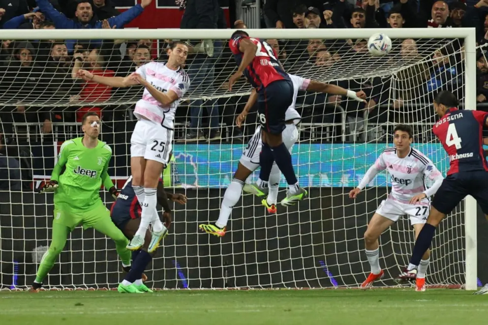Incidencia del partido entre Cagliari y Juventus. Foto: EFE.