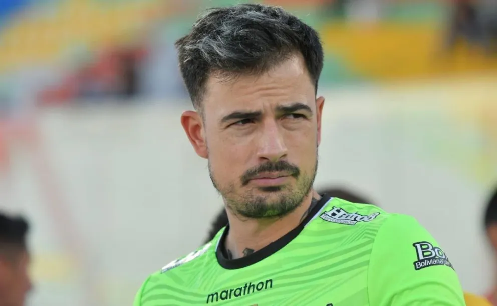 El arquero Guillermo Viscarra fue la figura del triunfo atigrado en Cochabamba. Foto: APG