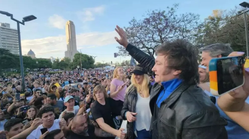 Javier Milei durante su campaña en las presidenciales de Argentina. Foto: ElDiarioAr