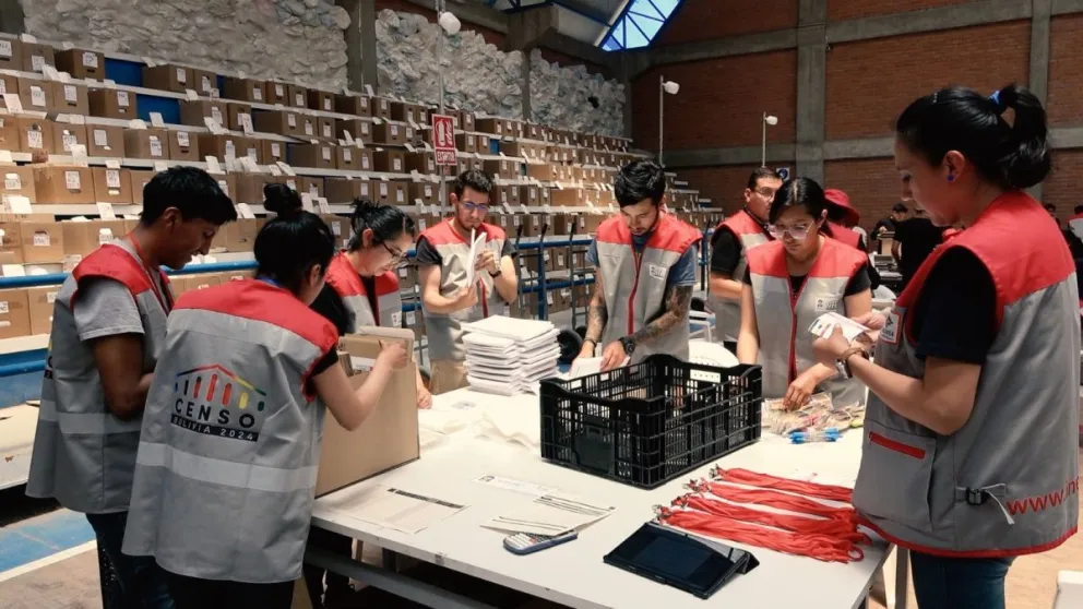 Procesamiento de los datos de las boletas censales avansó en un 10%.   Foto: INE