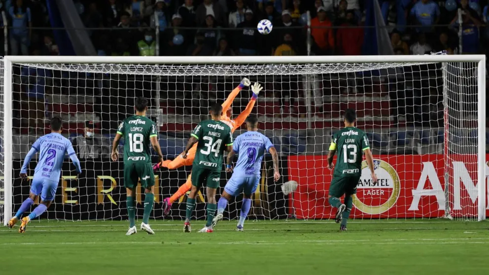 Bolívar enfrentó a Palmeiras en abril de 2023. Foto: Club Palmeiras.