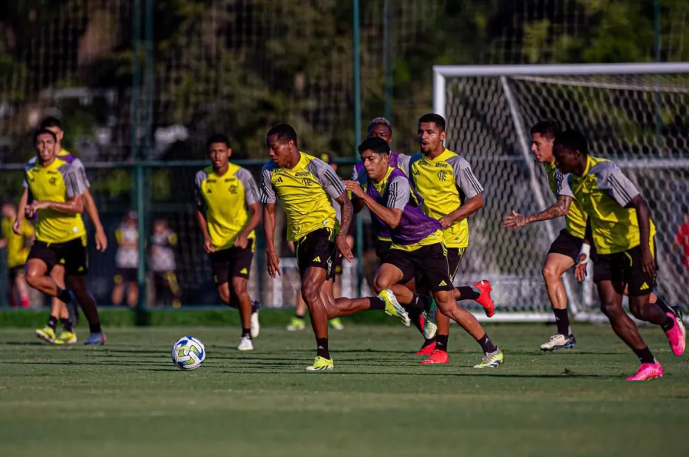 Entrenamiento del 'Fla' en su predio. Foto: Flamengo.