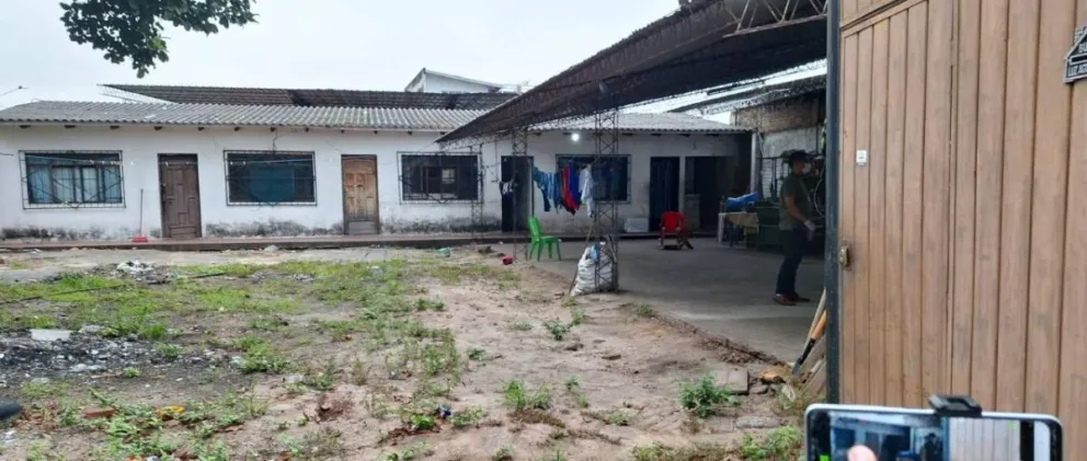 El inmueble donde se hallaron los cuerpos. Foto: José Elio / Unitel