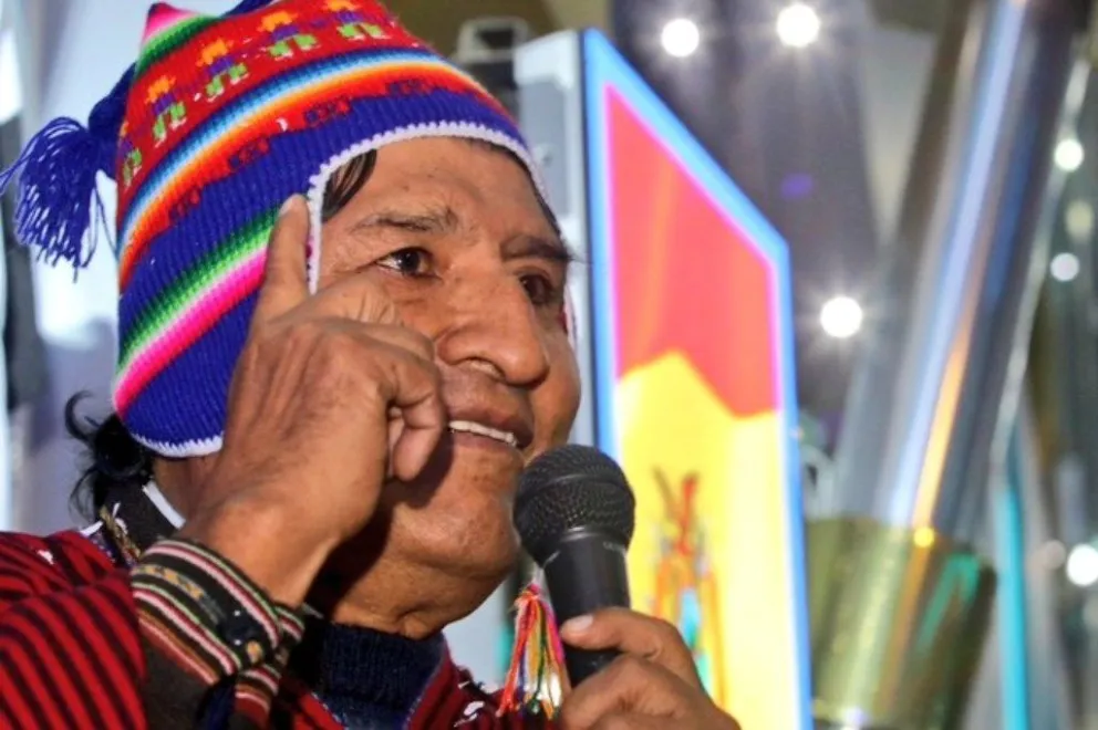 Morales, durante una anterior concentración. Foto: Facebook del exmandatario