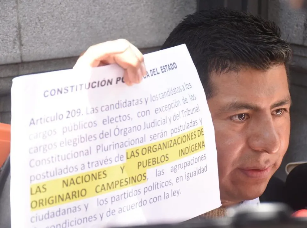 El vocal del TSJ, Tahuichi Tahuchi, presentó dos proyectos de ley para las elecciones generales. Foto: APG