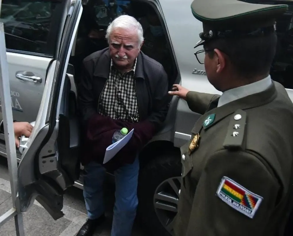 El exministro Luis Alberto Echazú fue aprehendido este lunes. FOTO/Daniel MIRANDA@APGNoticiasBo