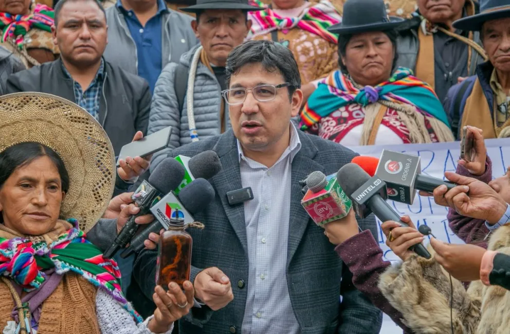 Franklin Molina,  ministro de Hidrocarburos. Foto: Facebook del ministerio de Hidrocarburos 