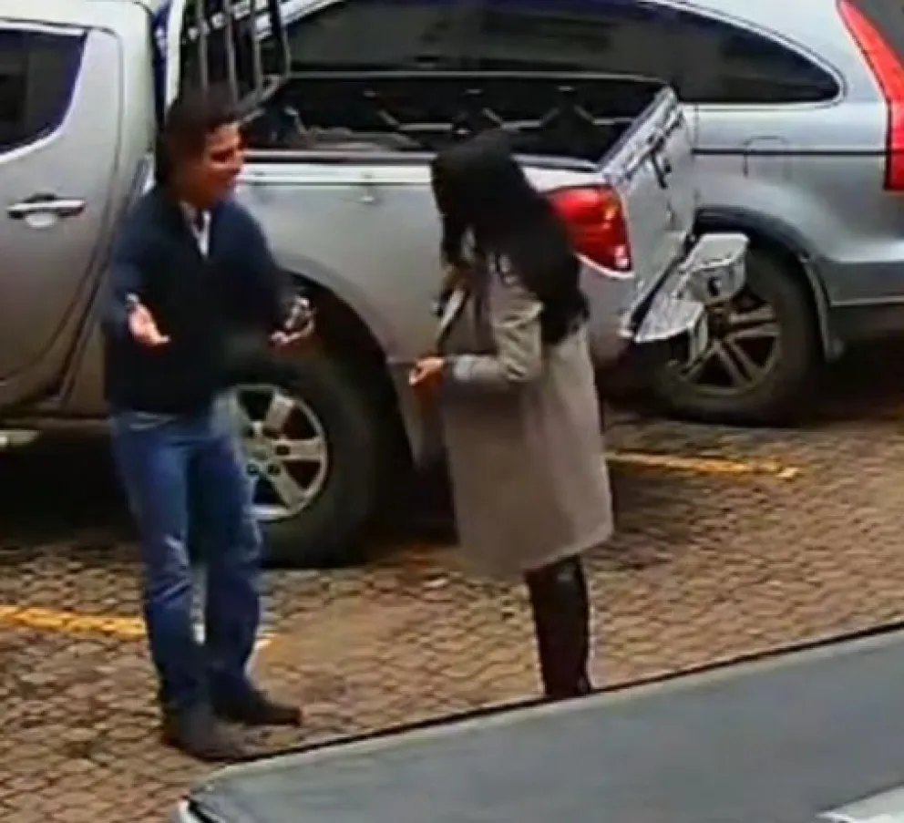 Una captura del video en el que se ve a los dos concejales.  Foto: Captura de video